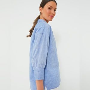 Tuckernuck Pomander Place Chambray Adair Boyfriend Shirt